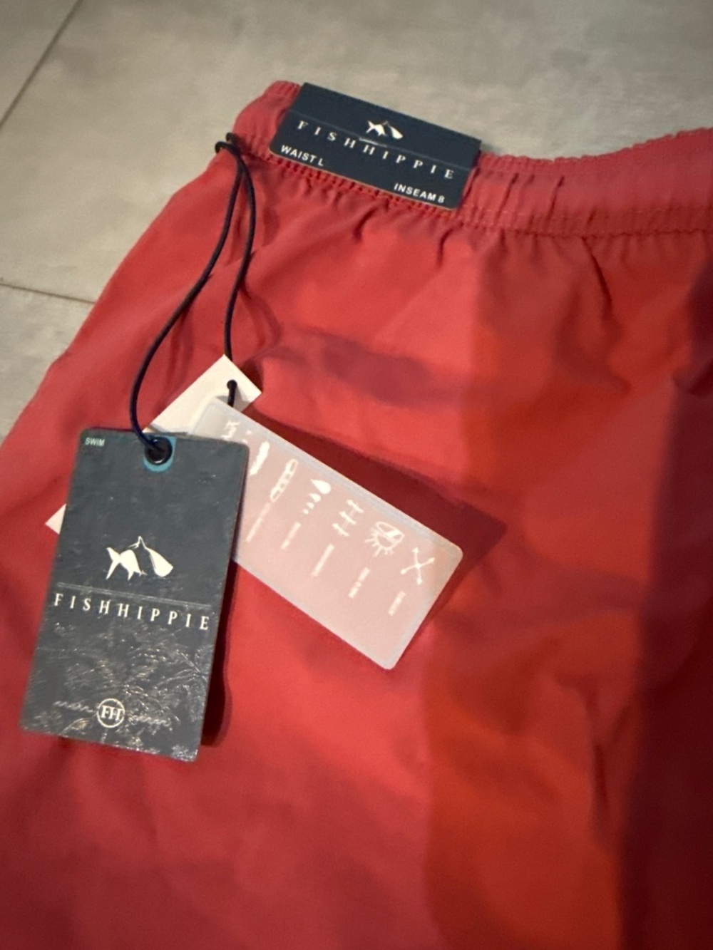 Fish hippie swim trunks